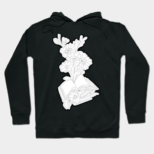 Blossom book black and white Hoodie